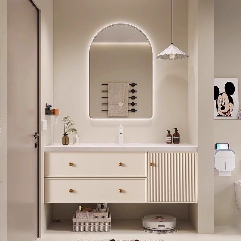 新款轻奢法式橡木浴室柜陶瓷一体盆洗漱台卫生间洗脸洗手盆柜组合,家装主材,浴室柜组合,淘宝优惠券,粉丝福利购,淘宝优惠卷