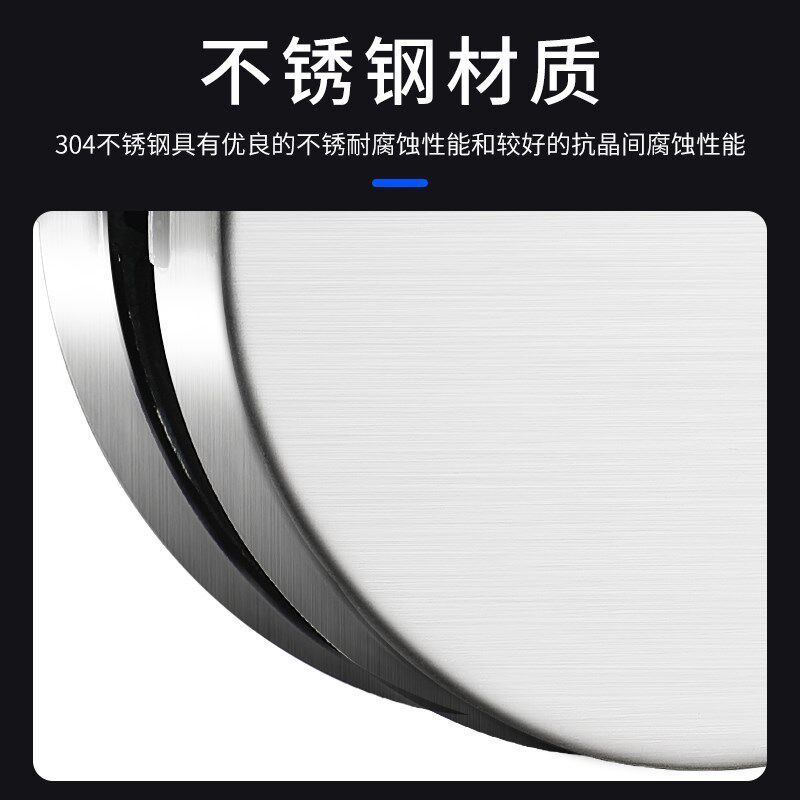 无框玻璃门锁双门单门免打孔玻璃锁地锁商铺推拉双开门锁具无框锁