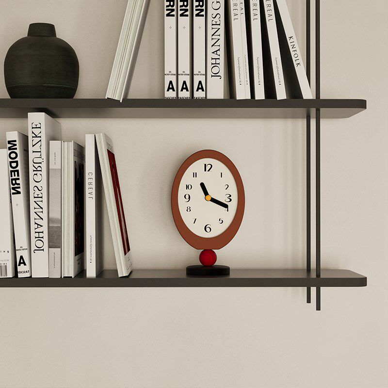 2025创意钟表时钟个性轻奢座钟中古风台式钟表摆放式桌面摆件客厅