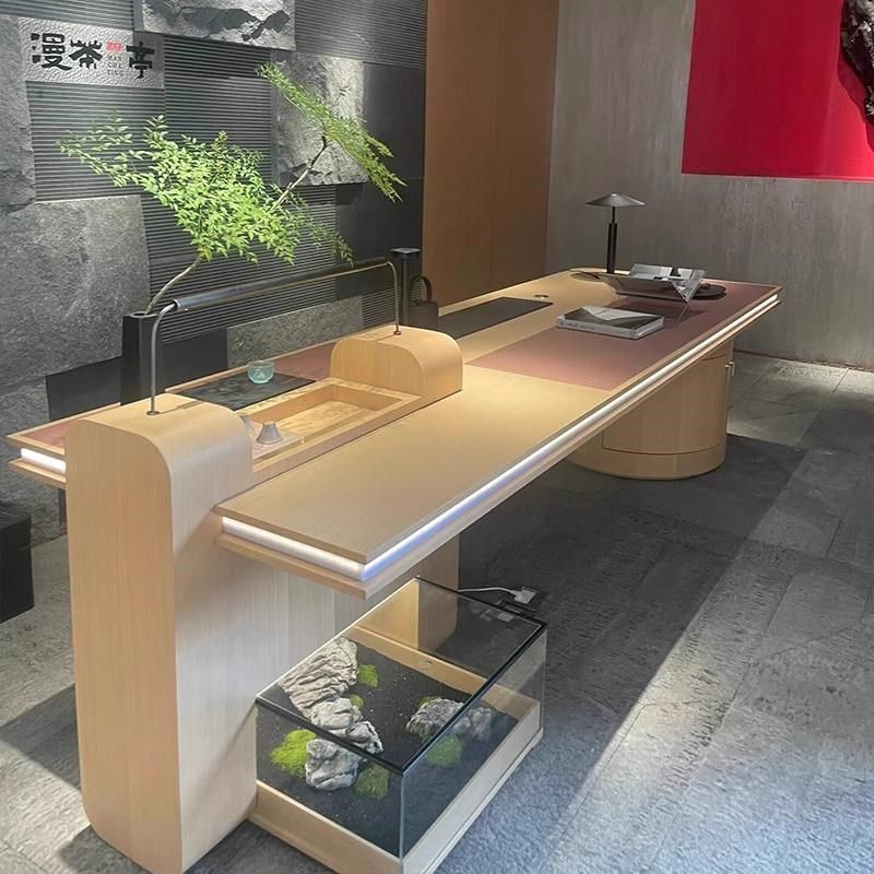 新中式实木茶桌椅组合办公室茶台轻奢高级感北美黑胡桃木泡茶桌,住宅家具,家用茶台/茶桌,淘宝优惠券,粉丝福利购,淘宝优惠卷