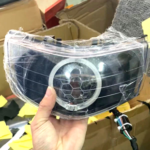 马哈100福喜125国三大灯总成LED激光透镜巧格JOG车头灯恶魔眼75W