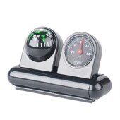 中文车载指南针 饰二合一越野户外 温度计高精度车用指南球汽车装