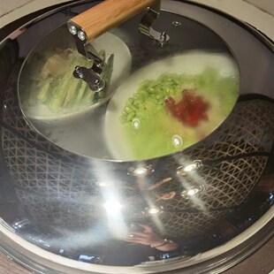 48cm铁锅炖锅盖50厘米地锅鸡大灶台锅盖52大铁锅提手木柄透明玻璃