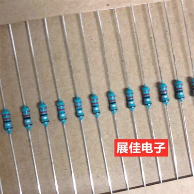 铁脚金属膜电阻1/4W 560K 680K 750K 820K 1M 10M  5环蓝漆编带