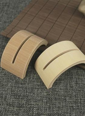 团扇支架 扇子展示架摆件架子托架黑色托放复古架卧半圆扇斜扇放