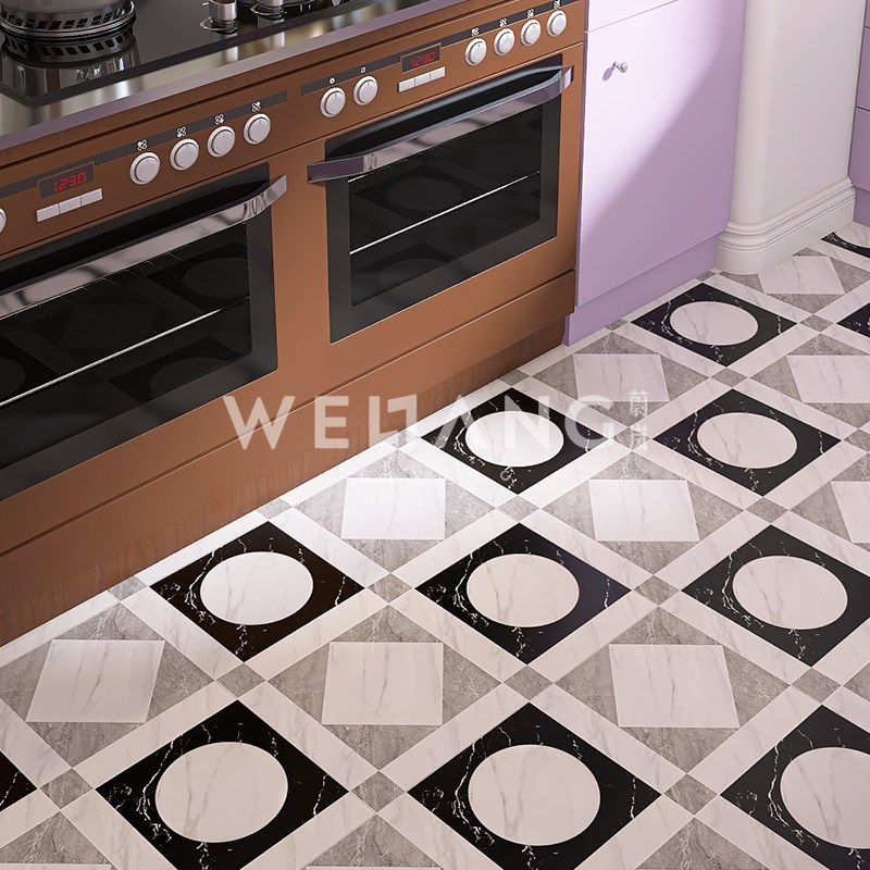 花砖法式复古黑白大理石纹理瓷砖墙砖厨房阳台餐厅酒店防滑地砖,家装主材,仿古砖（包括文化石）,淘宝优惠券,粉丝福利购,淘宝优惠卷