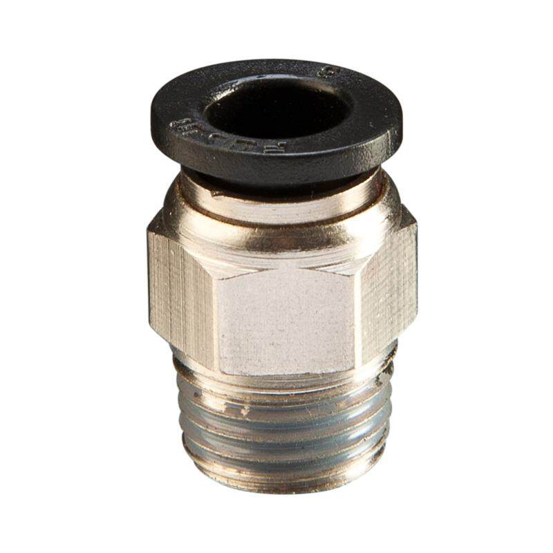气动黑色螺纹快速快插接头PU4 6 8精品变径直通对接PC10 12 16mm