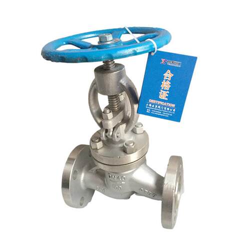 上海良工沪工阀门J41W-100P高压高温蒸汽导热油不锈钢法兰截止阀