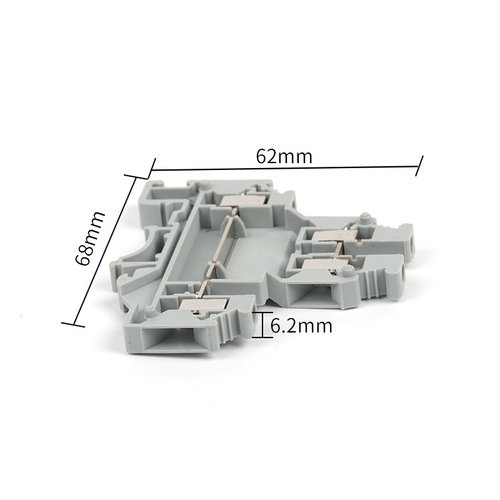 。厂家纯铜UKKB5导轨式双层接线端子排 UK-4/2-2L双进双出 4mm