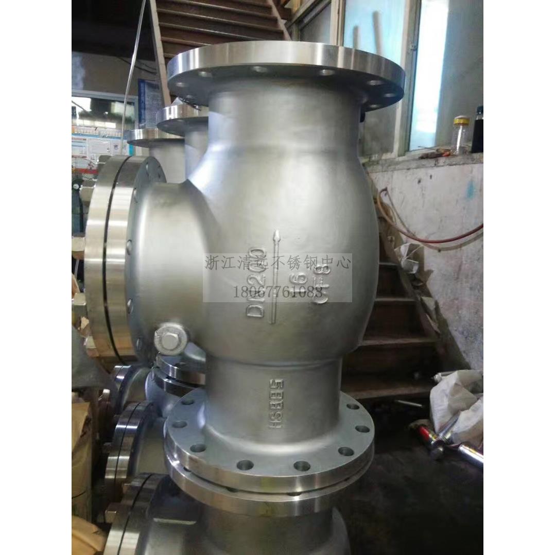 304 316L不锈钢法兰旋启式止回阀H44W-16P单向阀立式卧式DN50 100