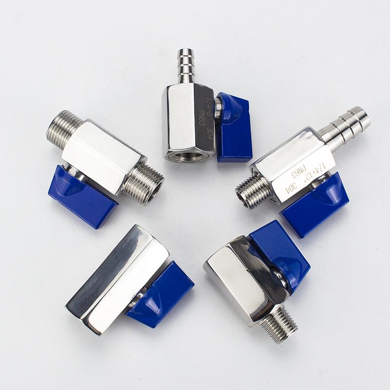 304不锈钢迷你球阀内外丝迷你微型高压宝塔内螺纹小阀门6分4分1寸