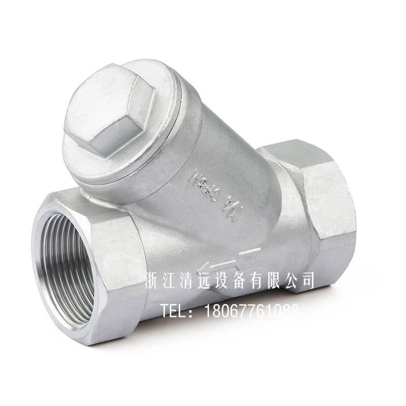 316不锈钢Y过滤器GL11W-16P丝扣螺纹4寸2寸4分DN15