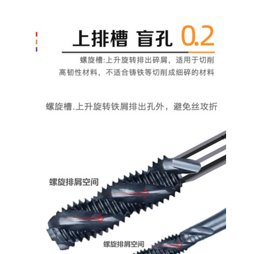 。日本HTD富士公制 英制机用螺旋通孔盲孔先端丝攻 M2M3M4M5M6M8M
