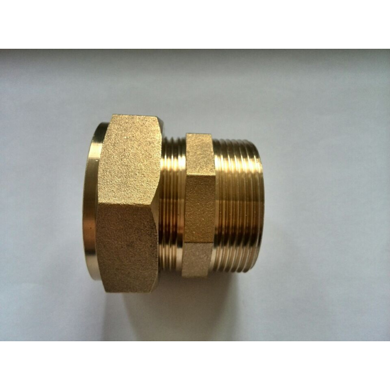。黄铜外丝卡套直通 6分3/4-15-16-18-19-20-22-25-28mm 铜管接头
