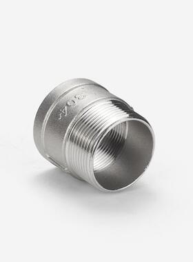 304不锈钢内外丝直接延长加长活接等径螺纹水管接头46分316L管箍