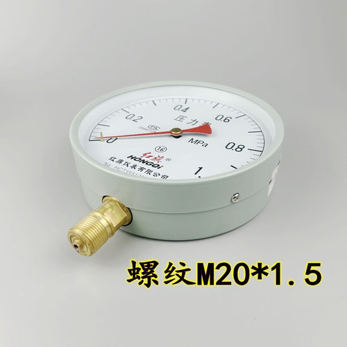 。红旗Y200 Y250压力表水压气压油压液压锅炉弹簧管压力表