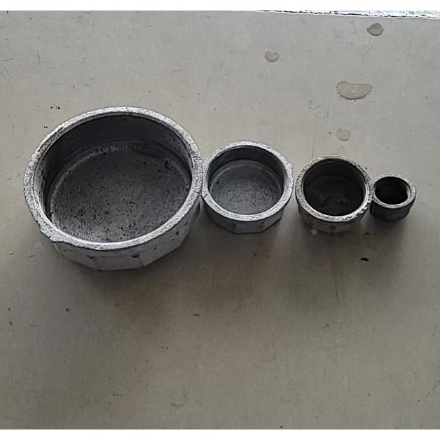 镀锌内丝堵头管帽4分6分1寸2半3寸DN506580100玛钢管件