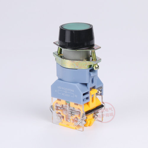 。LA39-11D带灯自复位启动按钮开关 红绿黄AC220V 380V DC24V