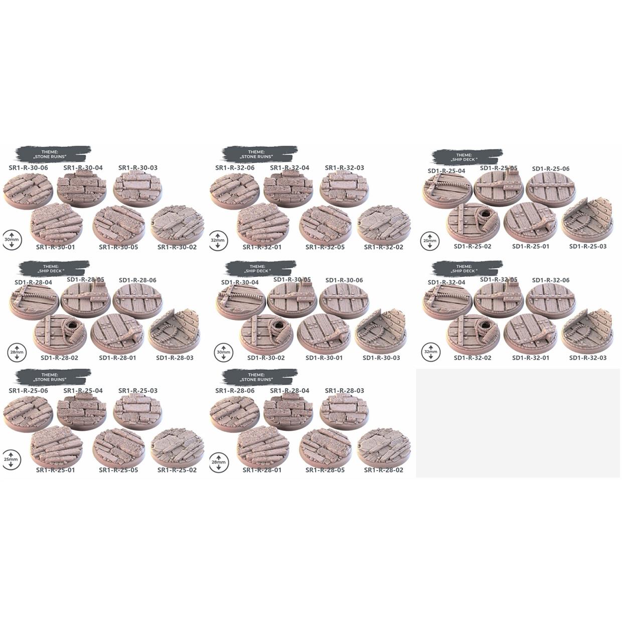 夜店 沙滩编码 SS/木质废墟 编码 WR1 3D图纸打印 不拆支撑