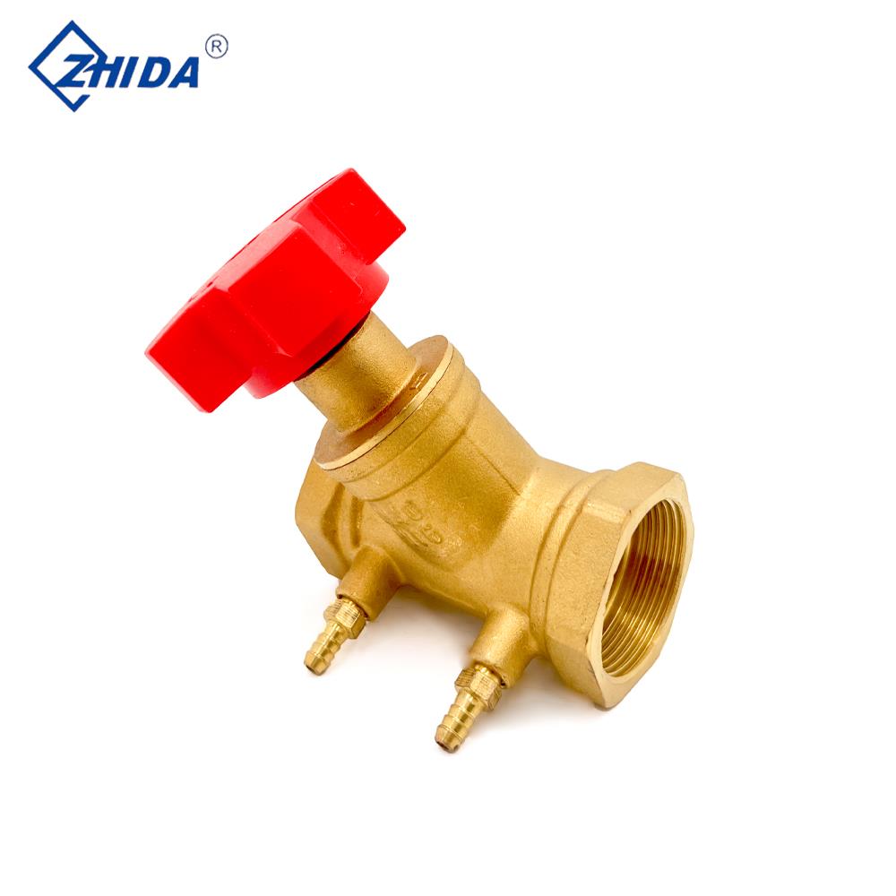 静态平衡阀黄铜螺纹丝扣4分6分dn15dn20数字静态流量调节水管阀门