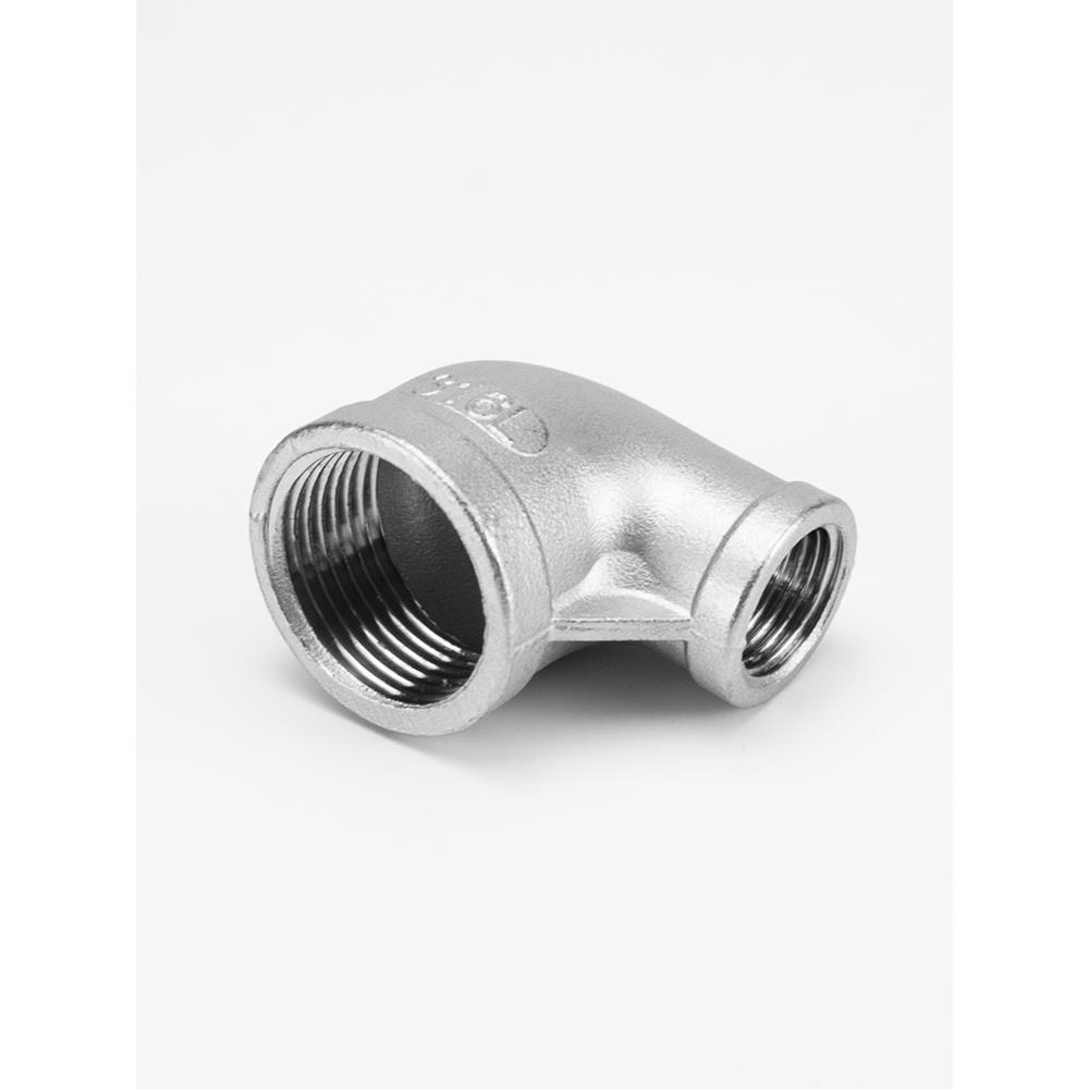 316L不锈钢异径弯头异径丝扣弯头90度变径内丝螺纹弯头 4分6分1寸