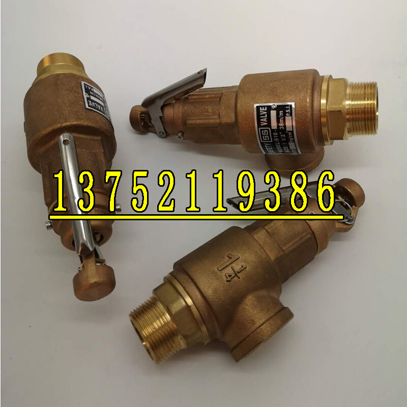 。S10 S10L 台湾SS青铜安全阀 SAFETY蒸汽安全阀 可调式 全铜丝扣