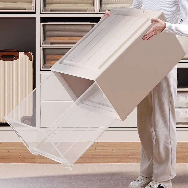 抽屉式收纳箱衣柜透明收纳盒衣服收纳玩具塑料整理箱储物箱子柜子