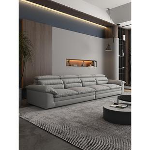 技术布艺沙发斯堪的纳维亚小公寓客厅直排三人简单现代下来懒惰织