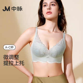 JM中脉调整型内衣女夏季防下垂性感蕾丝小胸聚拢显大收副乳文胸罩