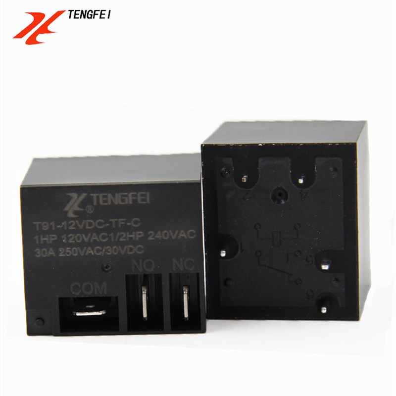 24v继电器5脚30A大功率12V5脚继电器TF2100 T91 HJQ-15F-1-S-Z
