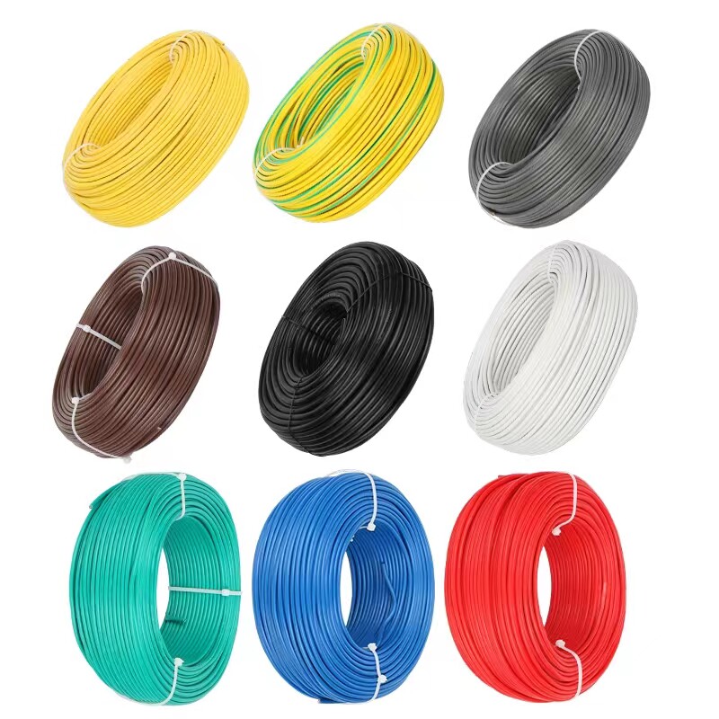 电线多股软线RV0.3 0.5 0.75 1 1.5 2.5平方电瓶电源线阻燃国标线