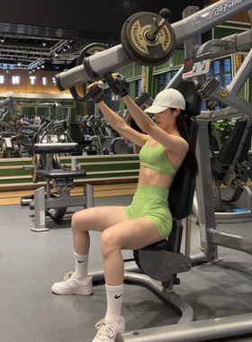 LILIBB 套装清仓｜交叉美背带胸垫瑜伽健身运动套装7137