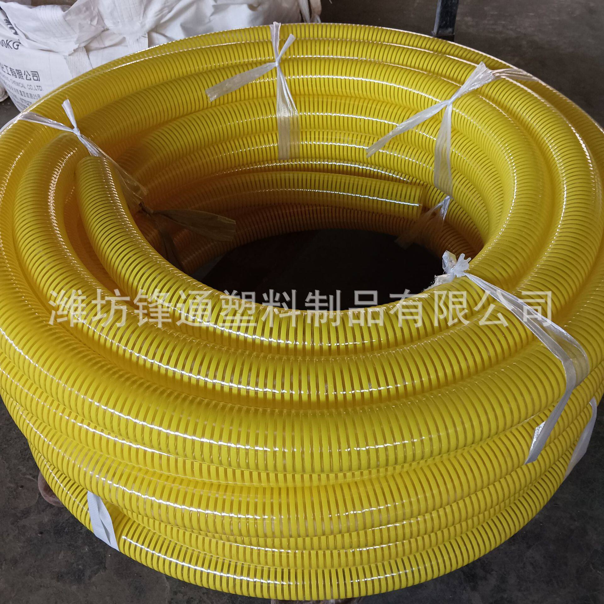 厂家批发pvc塑筋螺旋管加厚塑料缠绕波纹管化工吸料输送通风软管