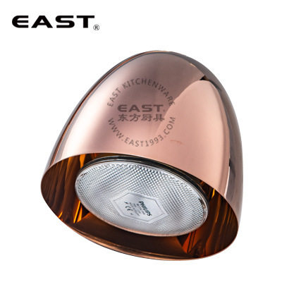 不锈钢玫瑰金榄形小灯罩配灯【EAST东方厨具】