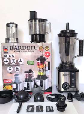 破壁机不锈钢大容量豆浆机榨汁机搅拌沙冰机4L8in1blender家用