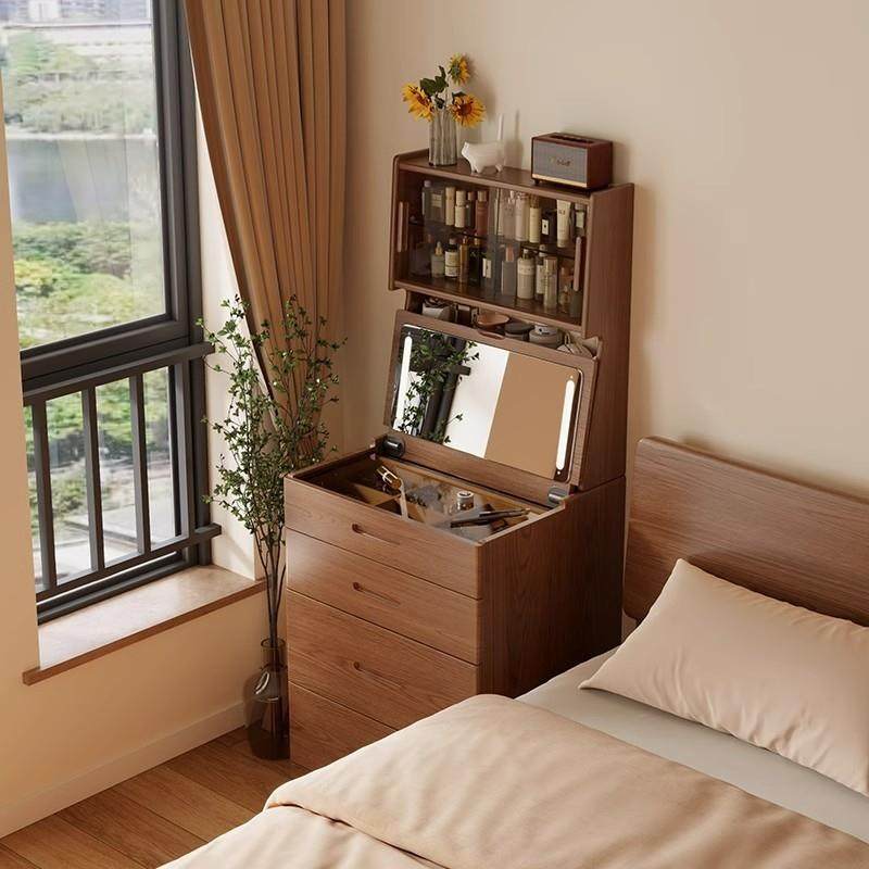 实木梳妆台小型卧室现代简约化妆桌小户型迷你翻盖床头收纳柜一体,纺织面料/辅料/配套,纺织机械配件,淘宝优惠券,粉丝福利购,淘宝优惠卷