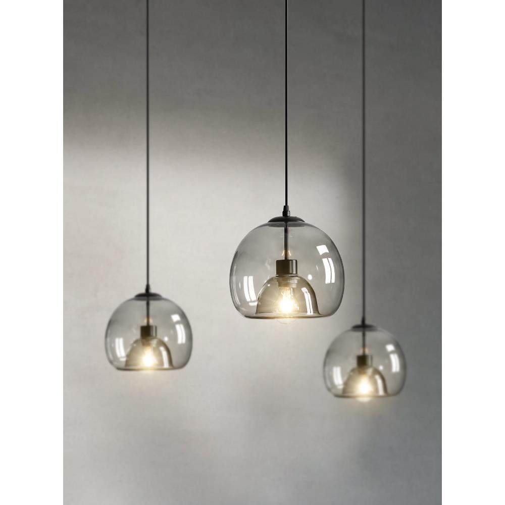 复古餐厅吊灯北欧高端中古工业风岛台吧台灯设计师大气饭厅玻璃灯