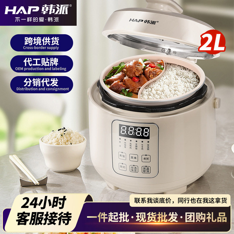 智能电压力锅小型鸳鸯不沾胆2L小容量工厂现货批发新款家用压力锅
