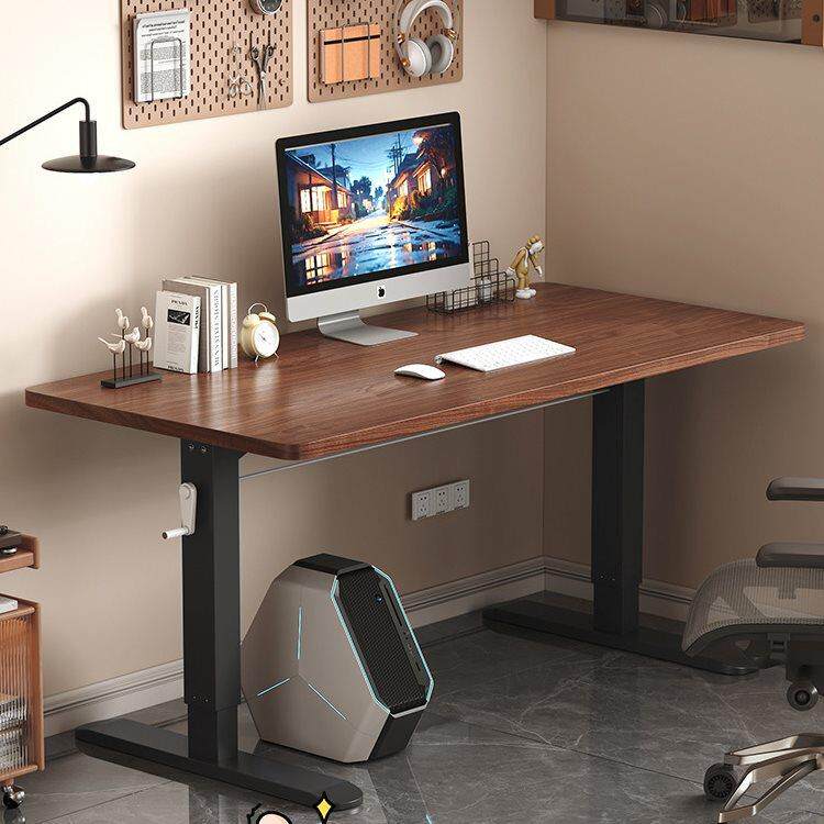 升降桌子电脑桌台式卧室实木书桌学生家用写字桌儿童学习桌办公桌