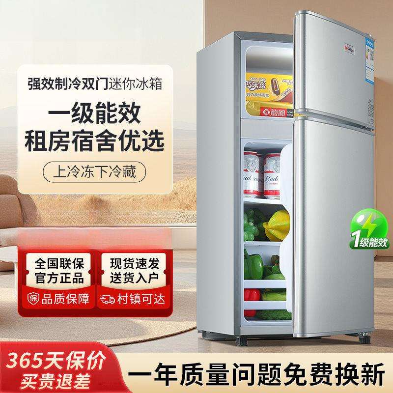 小冰箱家用小型宿舍租房用迷你省电办公室双门电冰箱一件包邮