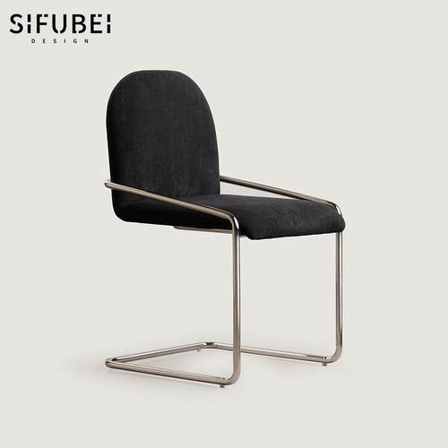 法式中古风餐椅家用单人椅轻奢靠背书桌椅现代简约网红化妆椅休闲