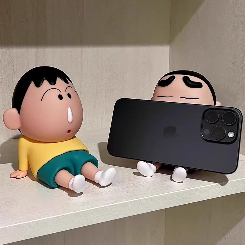 草莓熊阿呆手机支架桌面摆件手办模型懒人手机座可爱公仔潮玩礼物送朋友礼物好玩个性创意手机支架