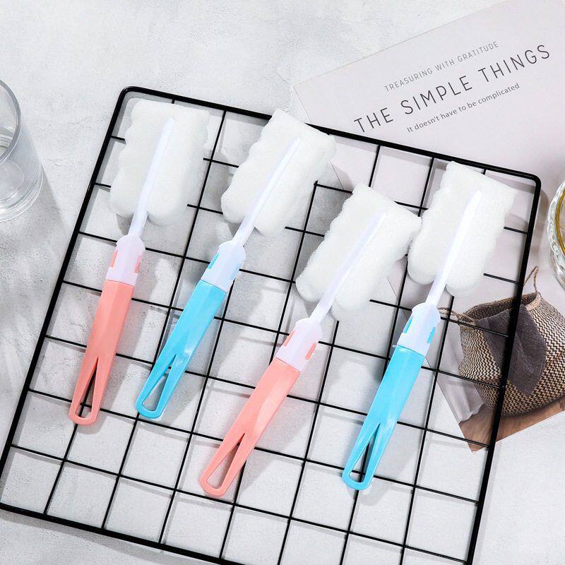 独立包装耐用可拆卸刷保温杯刷子 加长手柄奶刷海绵清洁杯刷