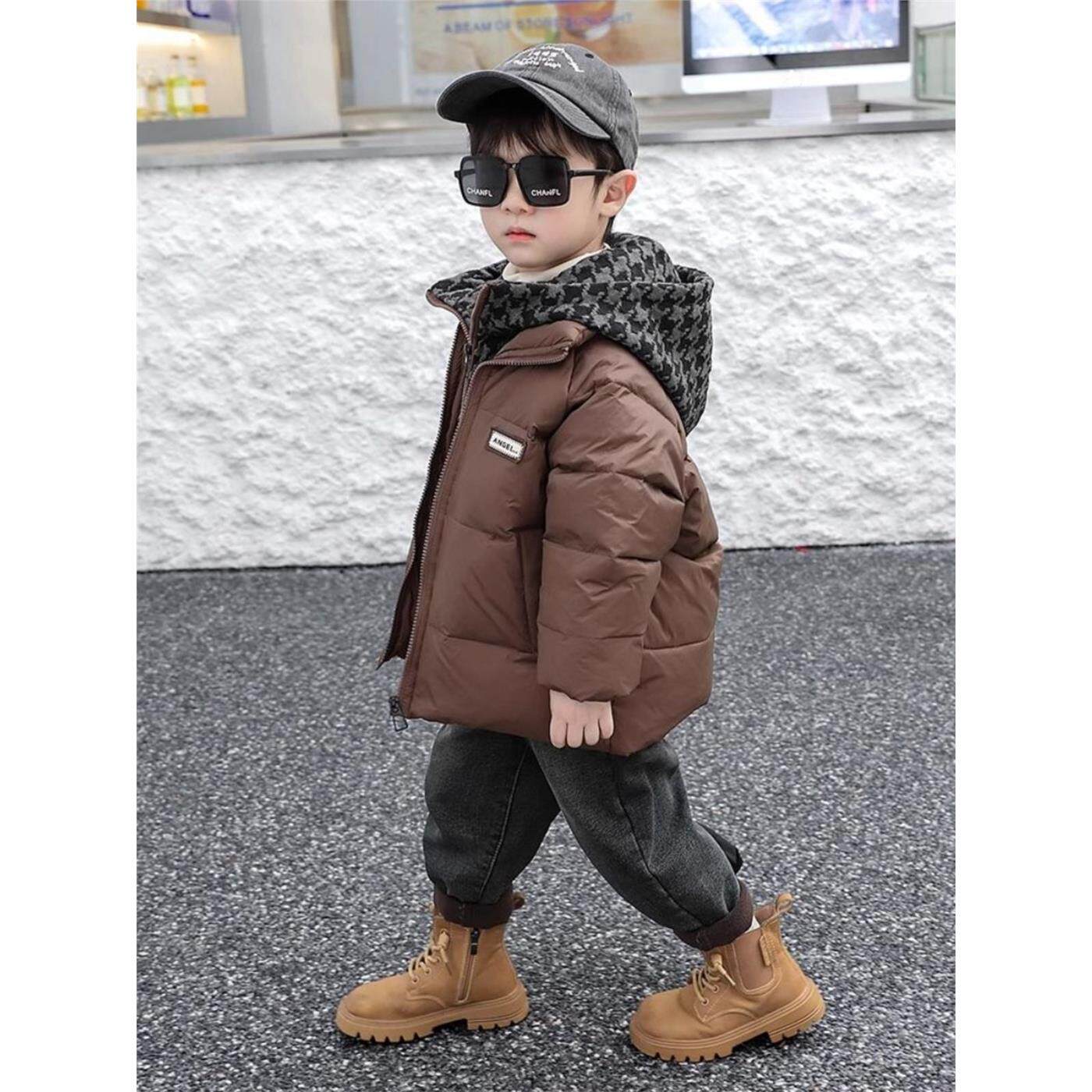 英国LMKL高级感儿童装男童羽绒服冬装2026新款男孩秋冬款冬季外套