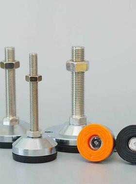 镀铬万向调节重载型防震脚杯WAG71/WAG73脚轮调整块旋转支撑地脚