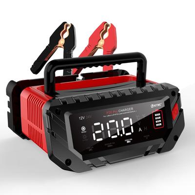 P20PRO汽车摩托车电瓶充电器12V24V铅酸蓄电池AGM智能修复充电