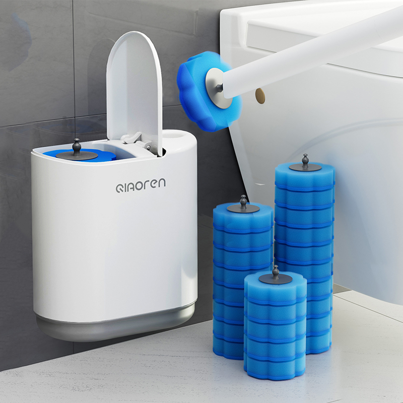 2023新款壁挂厕所刷子超好用一次性无死角家用替换刷头清洁洗神器