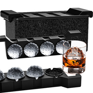 高透明冰块模具硅胶冰球模具酒吧商用威士忌冰格无气泡制冰盒跨境