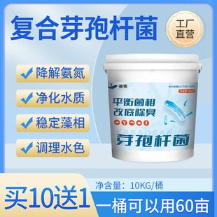 复合芽孢杆菌菌种水产养殖专用原种菌粉虾蟹塘活菌em益生菌1000亿