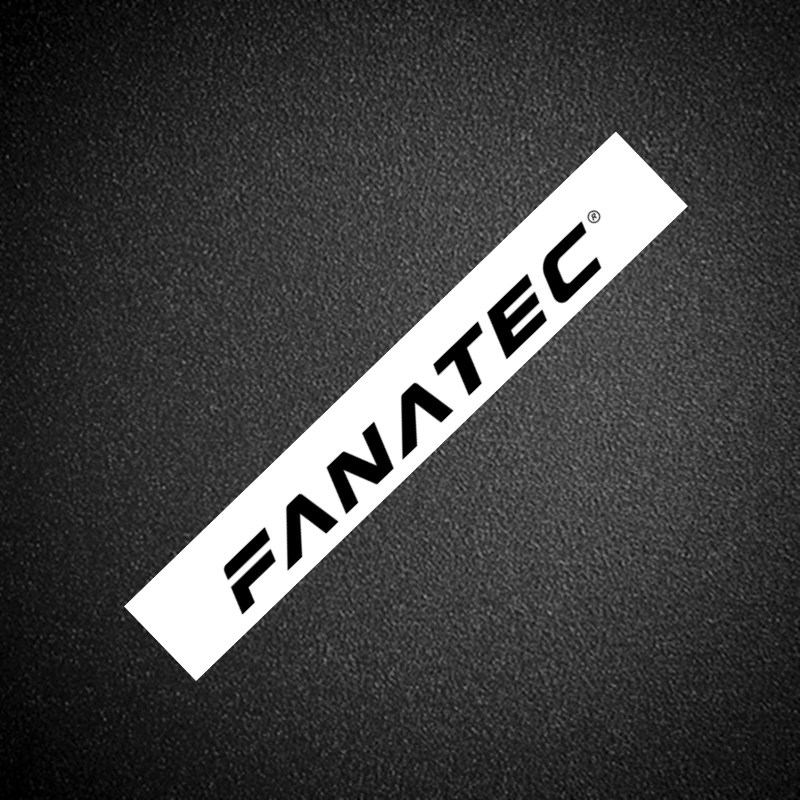 车永佳 FANATEC赛车标识改装拉花汽车前挡玻璃遮阳贴纸压头纸